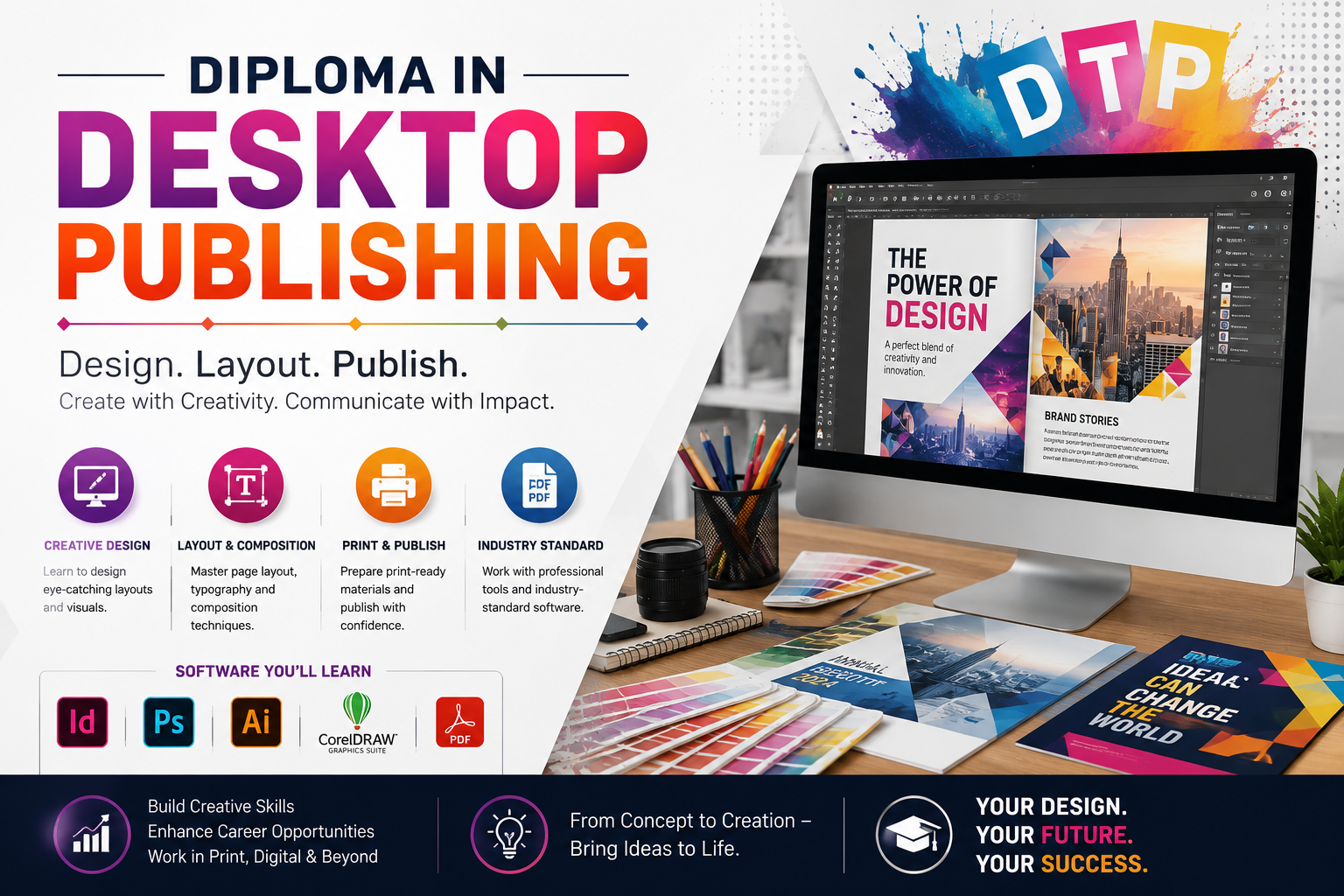 DIPLOMA IN DESKTOP PUBLISHING at AICDM Foundation